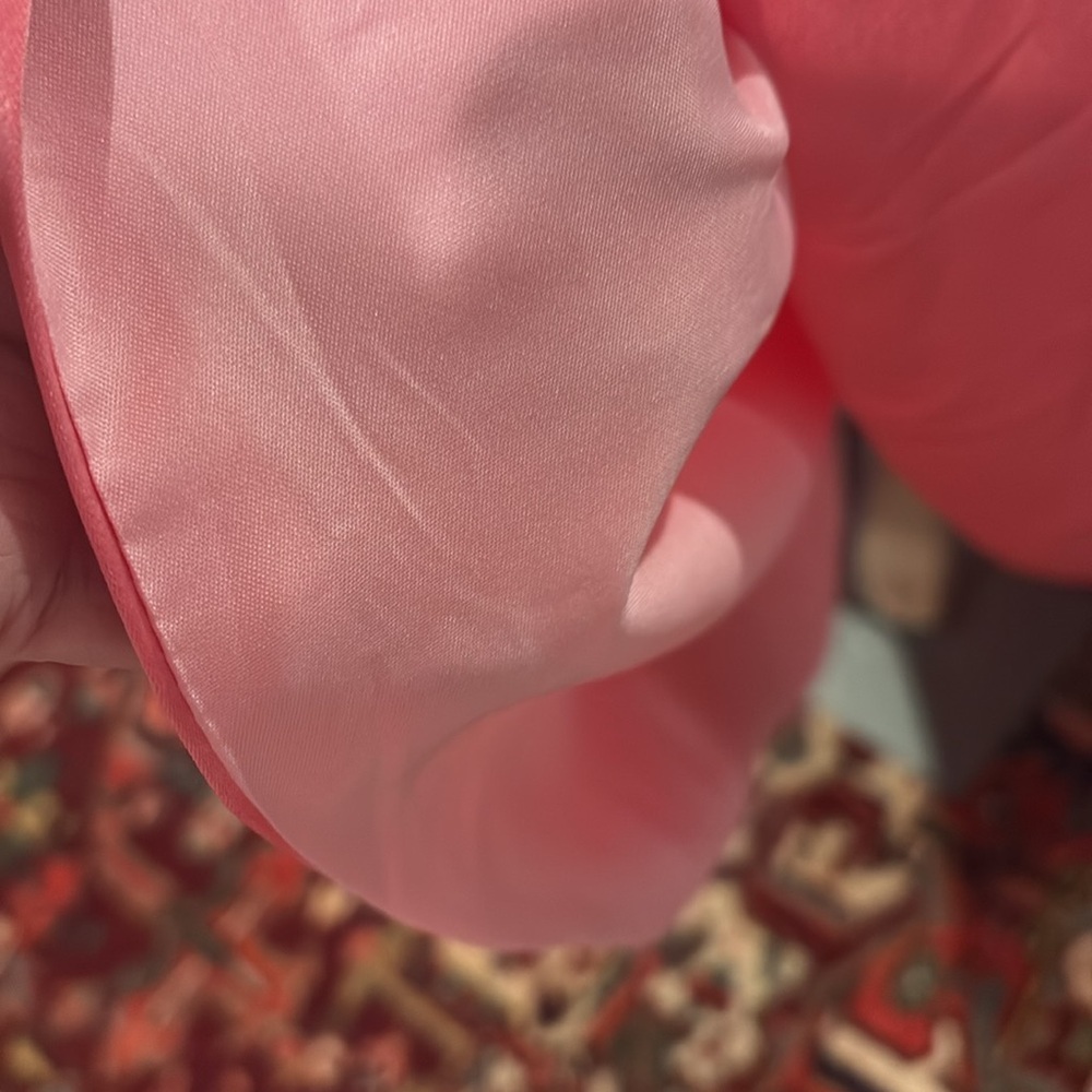Formal dress, Strapless Hi low , pink satin bridesmaid - Picture 7 of 10